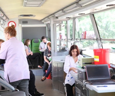 Akcja honorowego oddawania krwi w Parku, 20.07.2015