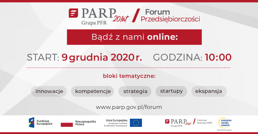 Zaproszenie na Forum Przedsiębiorczości PARP